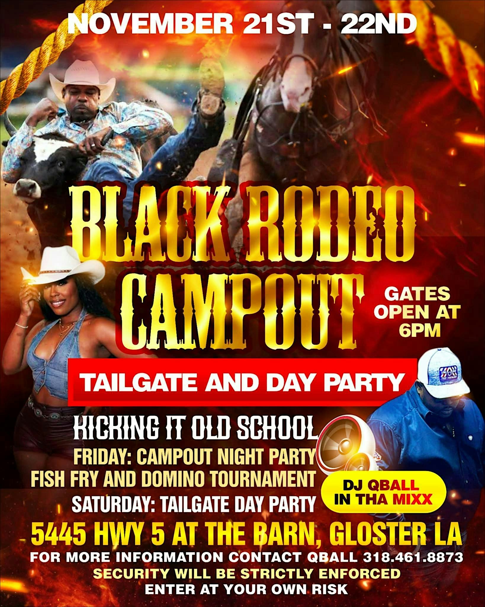 Black Rodeo Campout Tailgate Day Party at 5445 LA-5 – Gloster, LA