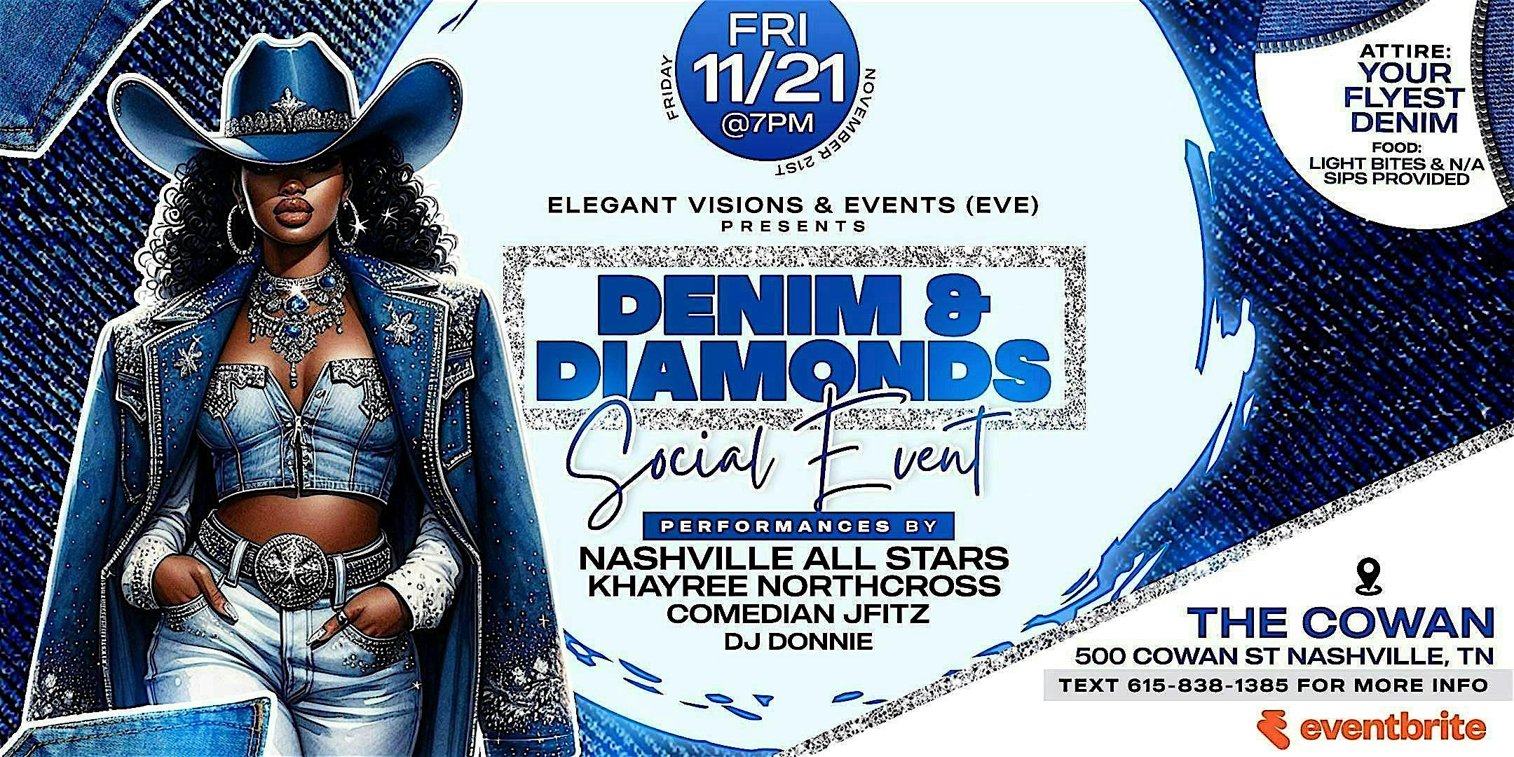EVE presents DENIM & DIAMONDS SOCIAL EVENT at The Cowan – Nashville, TN