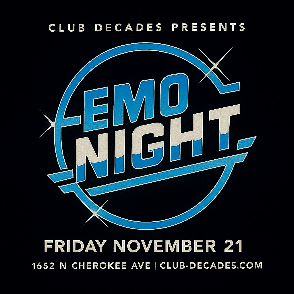 Emo Night 11/21 @ Boardners at Boardner’s by La Belle – Los Angeles, CA