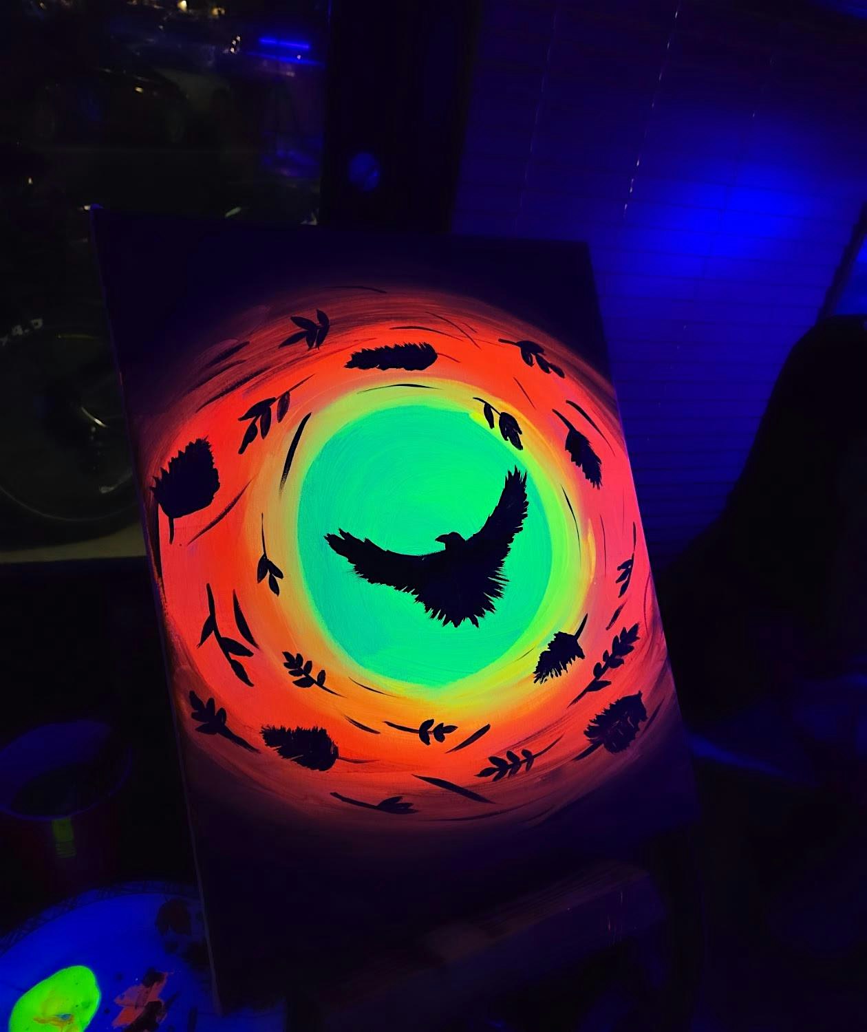 Black light paint & sip at Fast Fashion Brewing – Seattle, WA