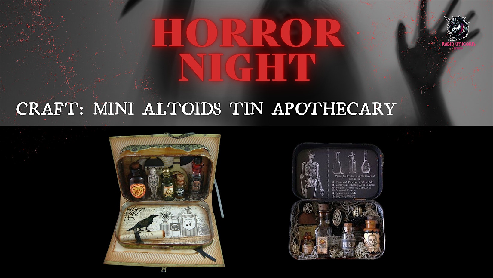 Horror Night: Mini Altoids Tin Apothecary at Pawn and Pint – Kansas City, MO