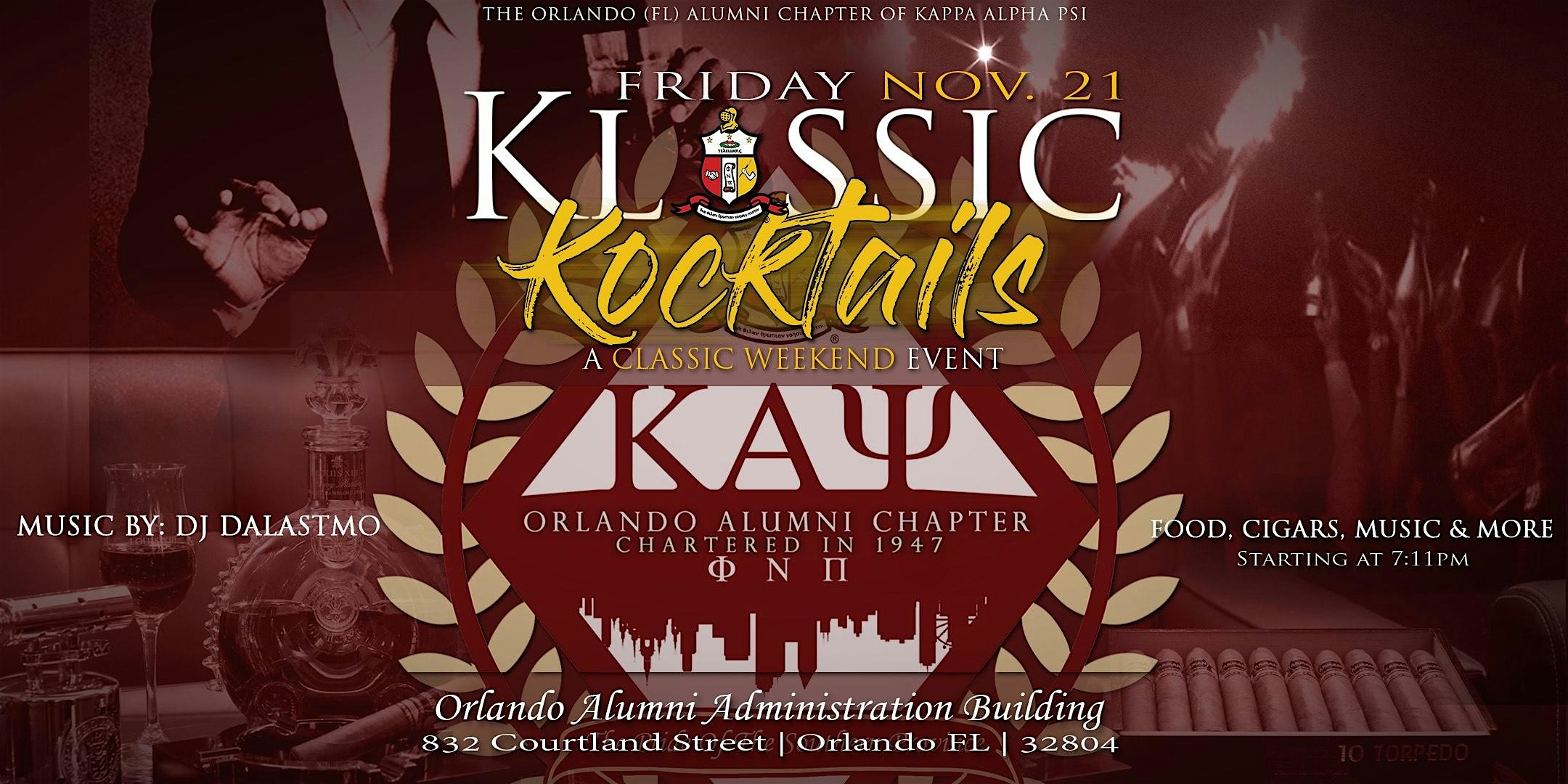 Klassic Kocktails Grown folks Edition at Orlando Alumni Administration Building – Orlando, FL