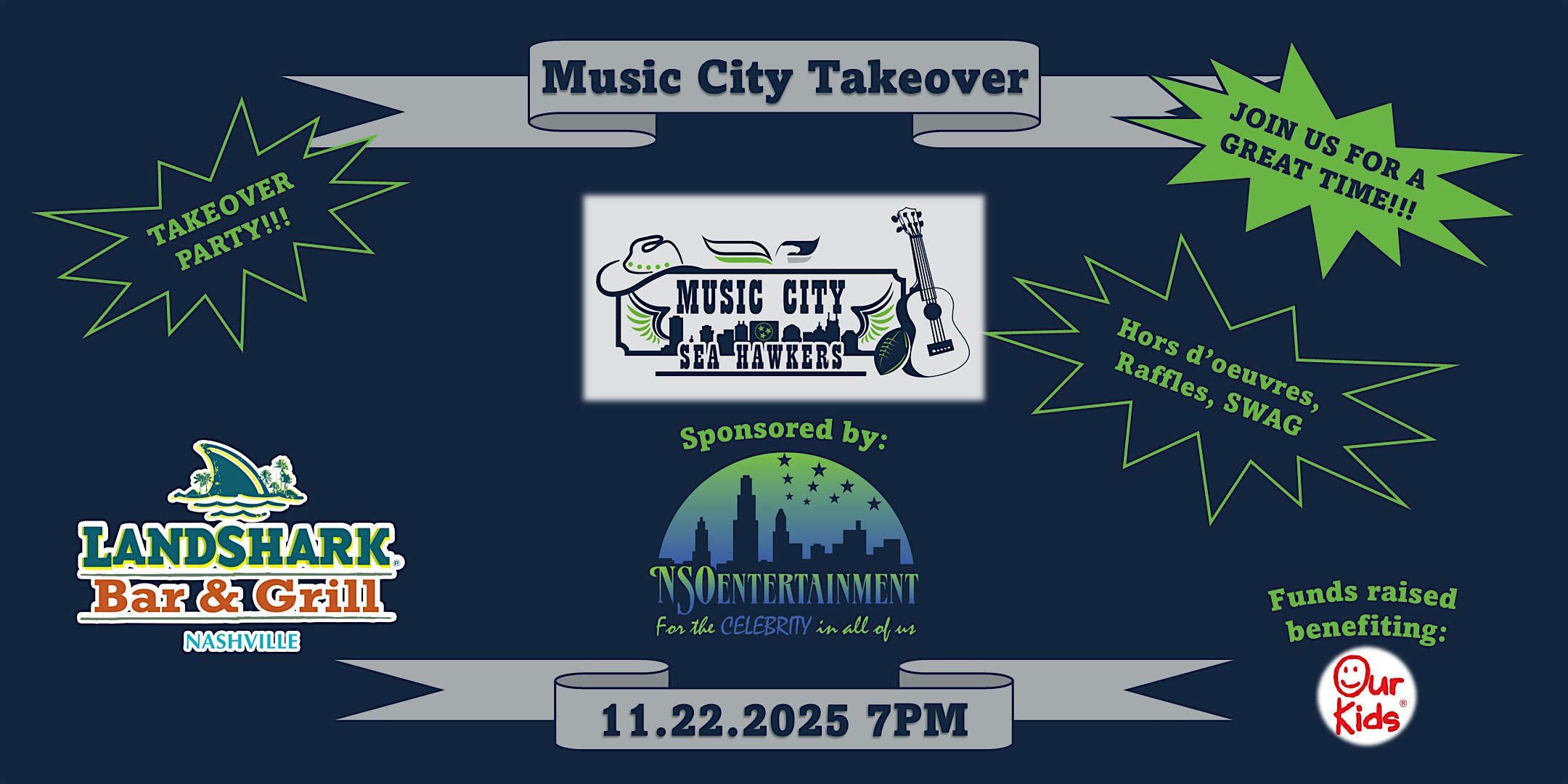 Music City Takeover at LandShark Bar & Grill SportsBook Nashville, Broadway, Nashville, TN, USA – Nashville, TN