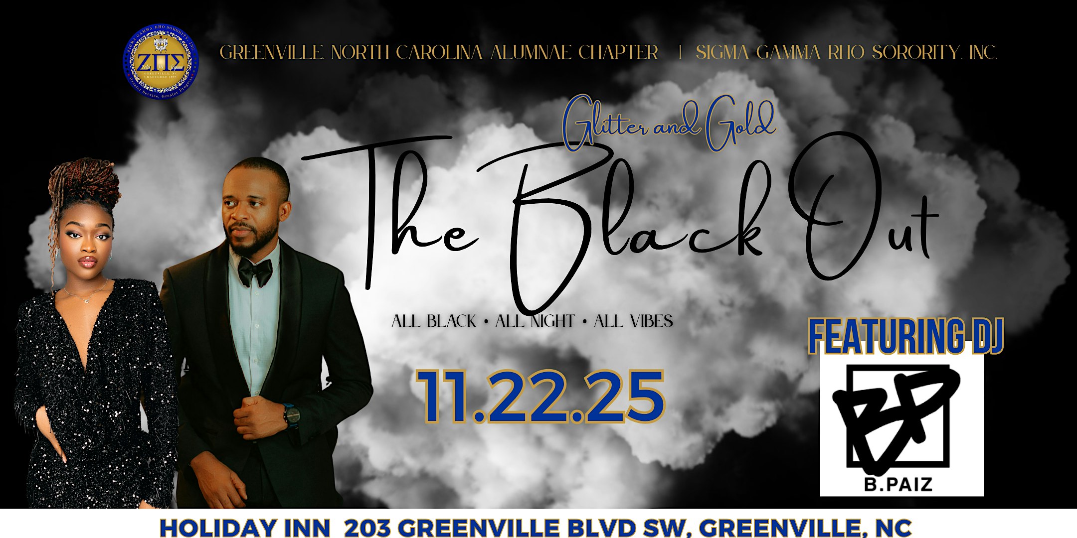 Glitter and Gold The Black Out at 203 Greenville Blvd SW – Greenville, NC
