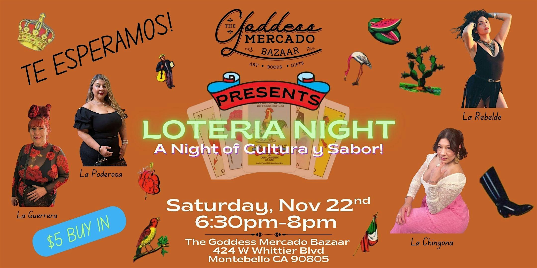 Loteria Night at The Goddess Mercado Bazaar – Montebello, CA