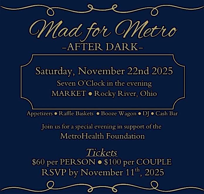 Mad for Metro : After Dark at Market – Rocky River, OH
