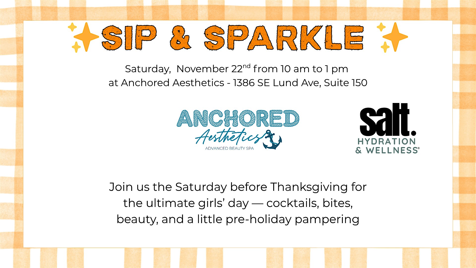 Sip & Sparkle at Tremont Place – Port Orchard, WA