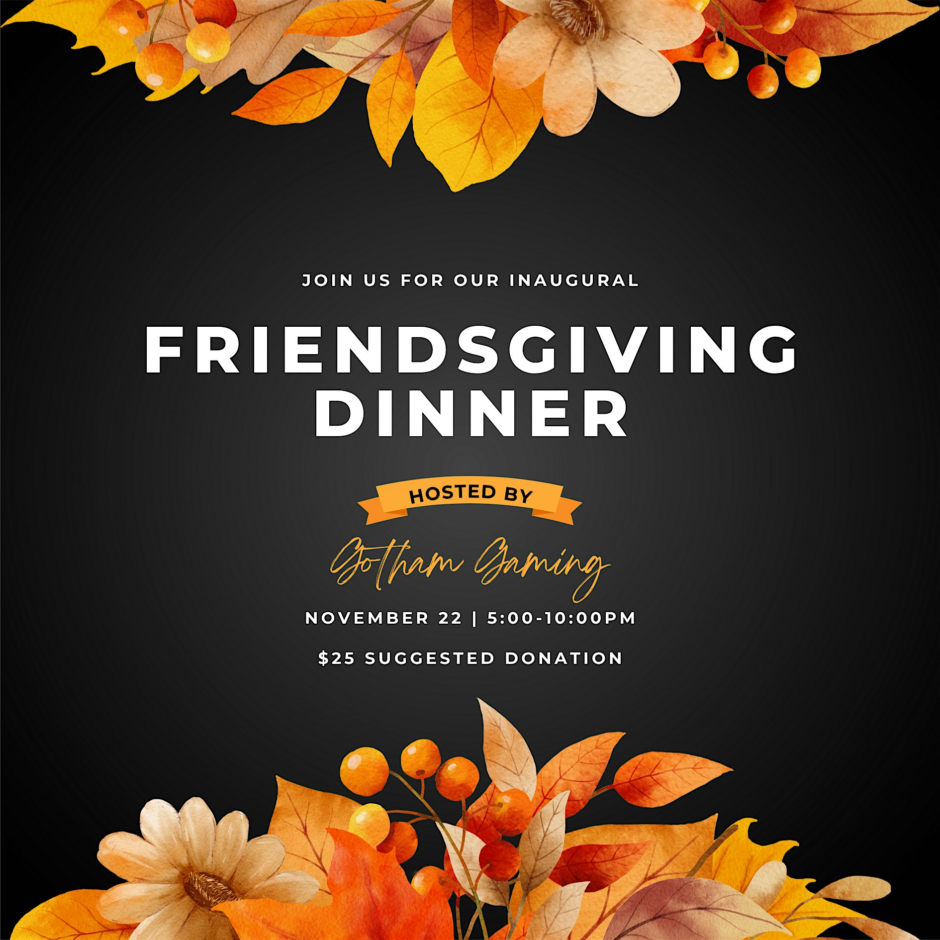 GG Presents: Inaugural Friendsgiving Party! at 3124 N Sacramento Ave – Chicago, IL