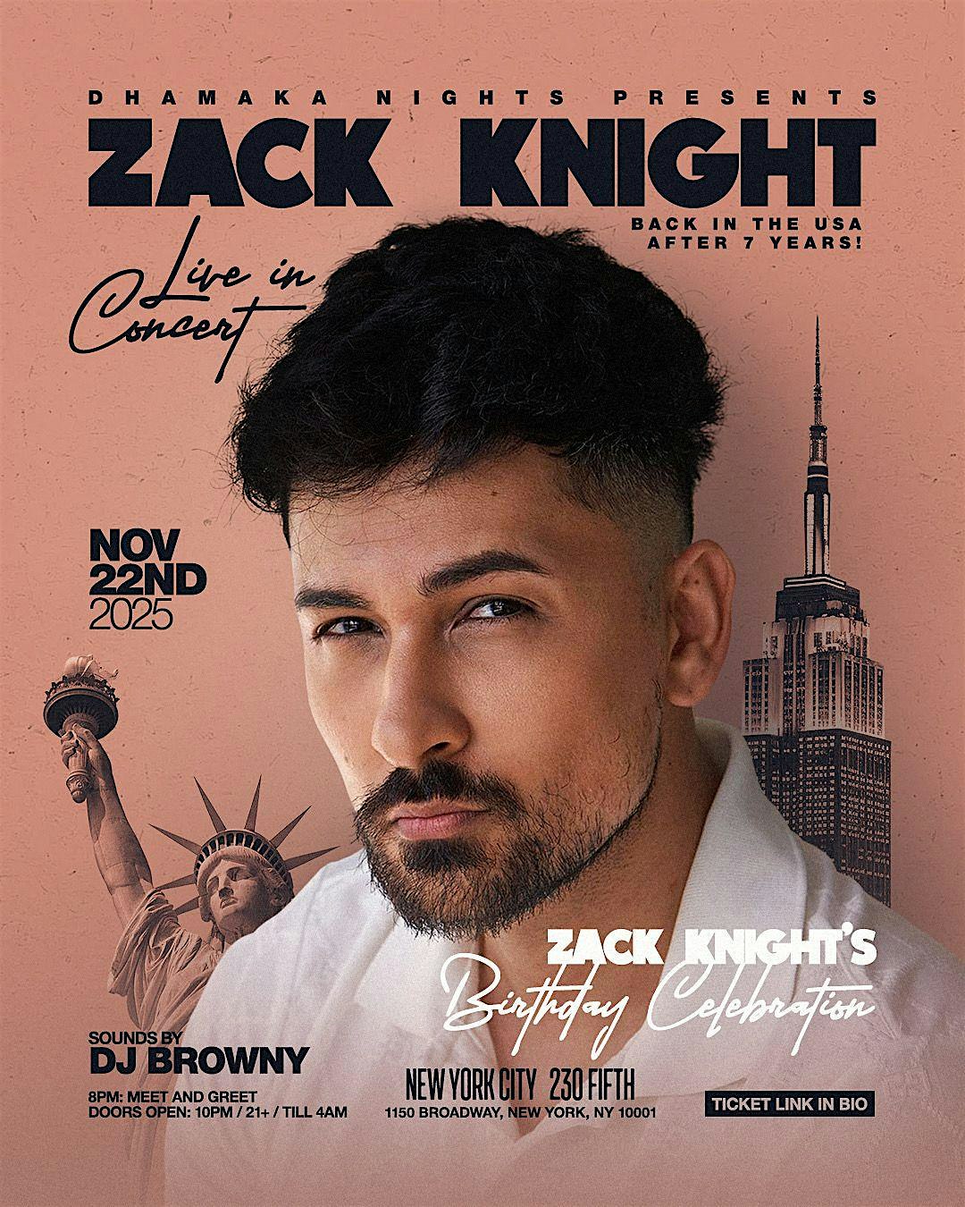 ZACK KNIGHT LIVE IN MANHATTAN @230 FIFTH ROOFTOP at 230 Fifth Rooftop Bar – New York, NY