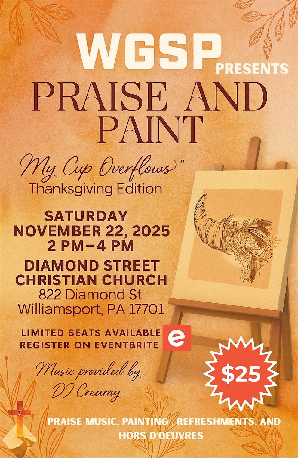 Praise & Paint at 822 Diamond St – Williamsport, PA