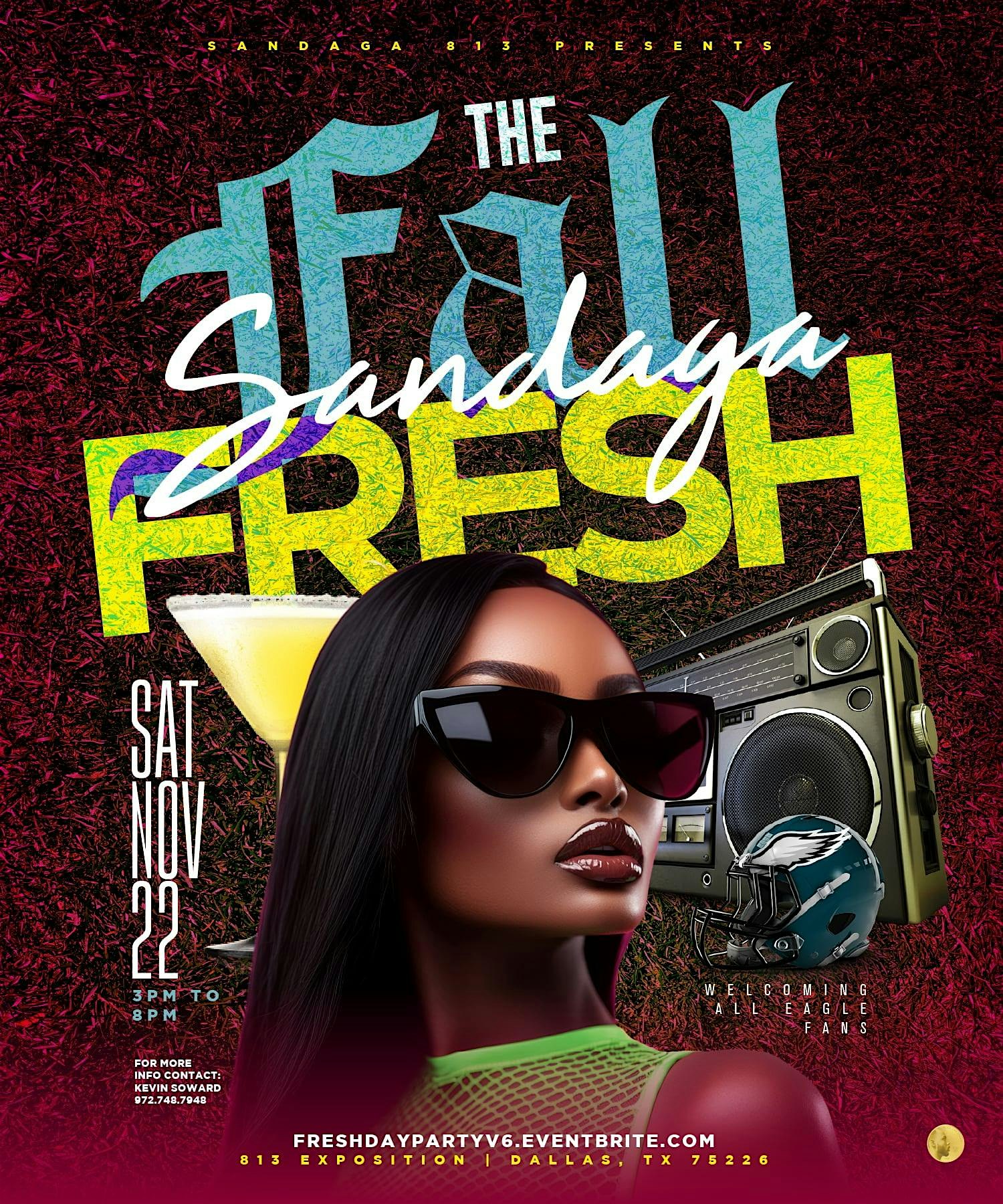 The Fall Fresh Day Party Cowboys vs Eagles Kickoff at SANDAGA 813 – Dallas, TX