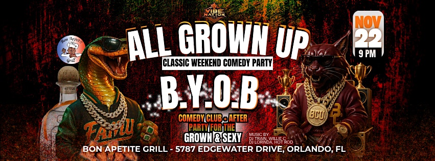 All Grown Up: Classic Weekend Comedy Party at 5787 Edgewater Dr – Orlando, FL