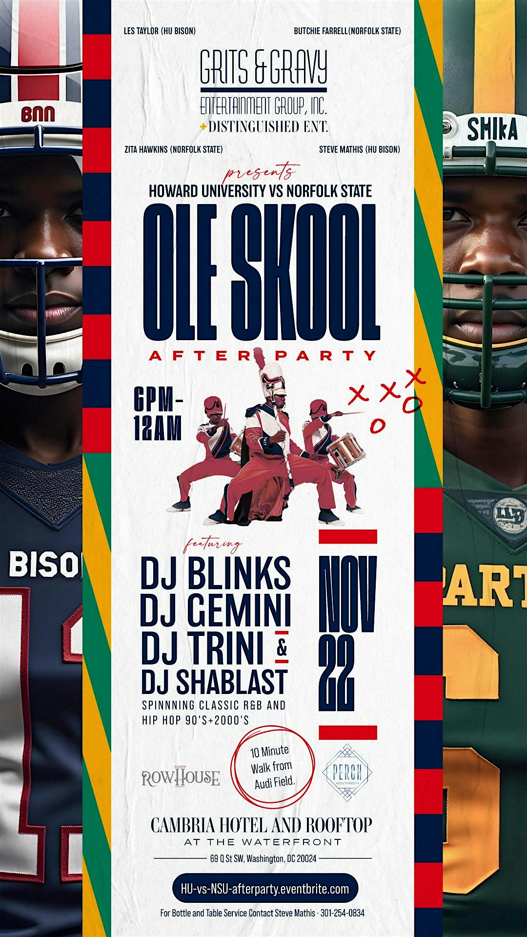 HU vs NSU Game After Party at the Cambria Hotel at Cambria Hotel Washington D.C. Navy Yard Riverfront – Washington, DC