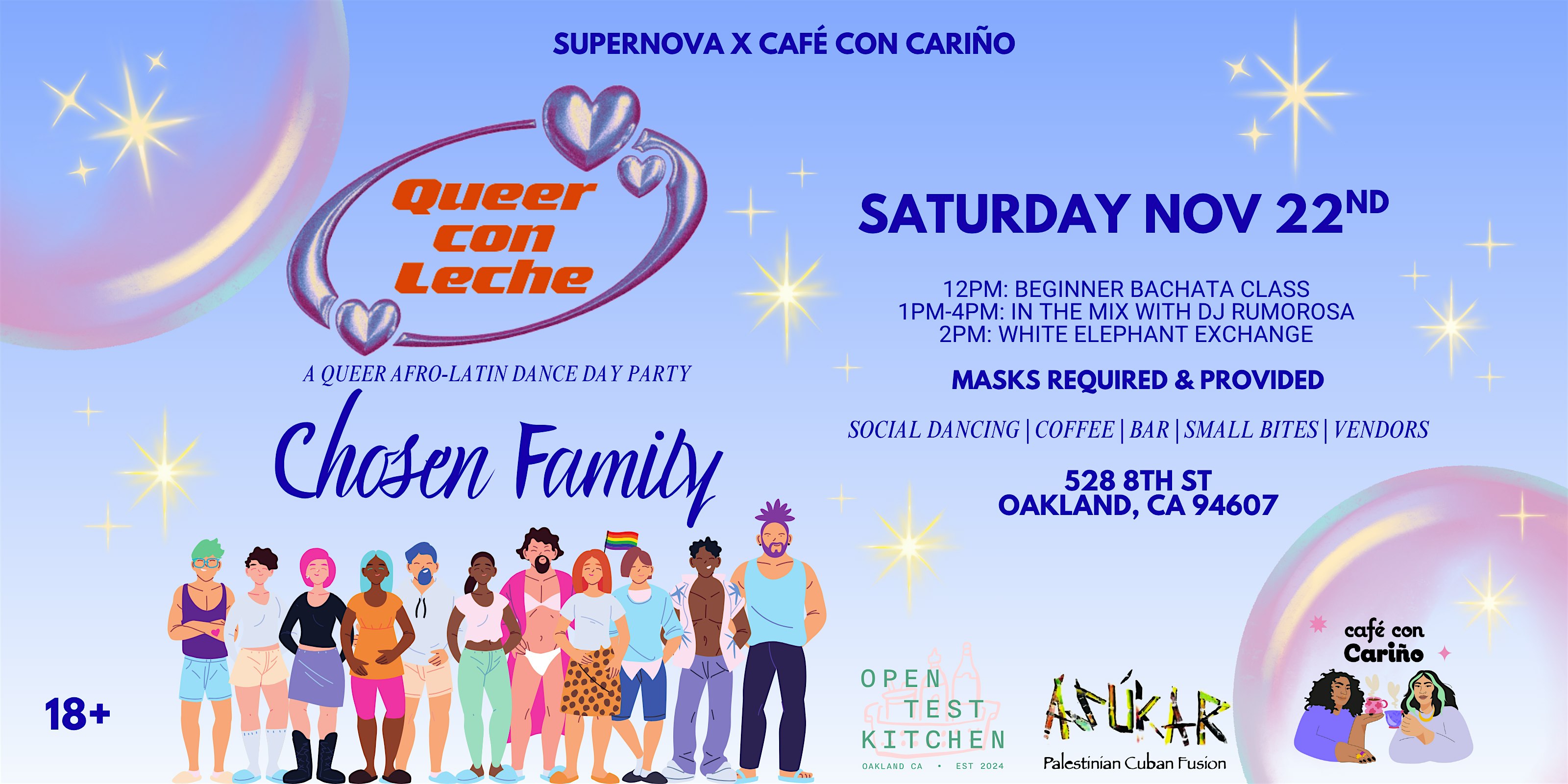 Queer Con Leche: A Queer Afro-Latin Dance Day Party at café con cariño – Oakland, CA