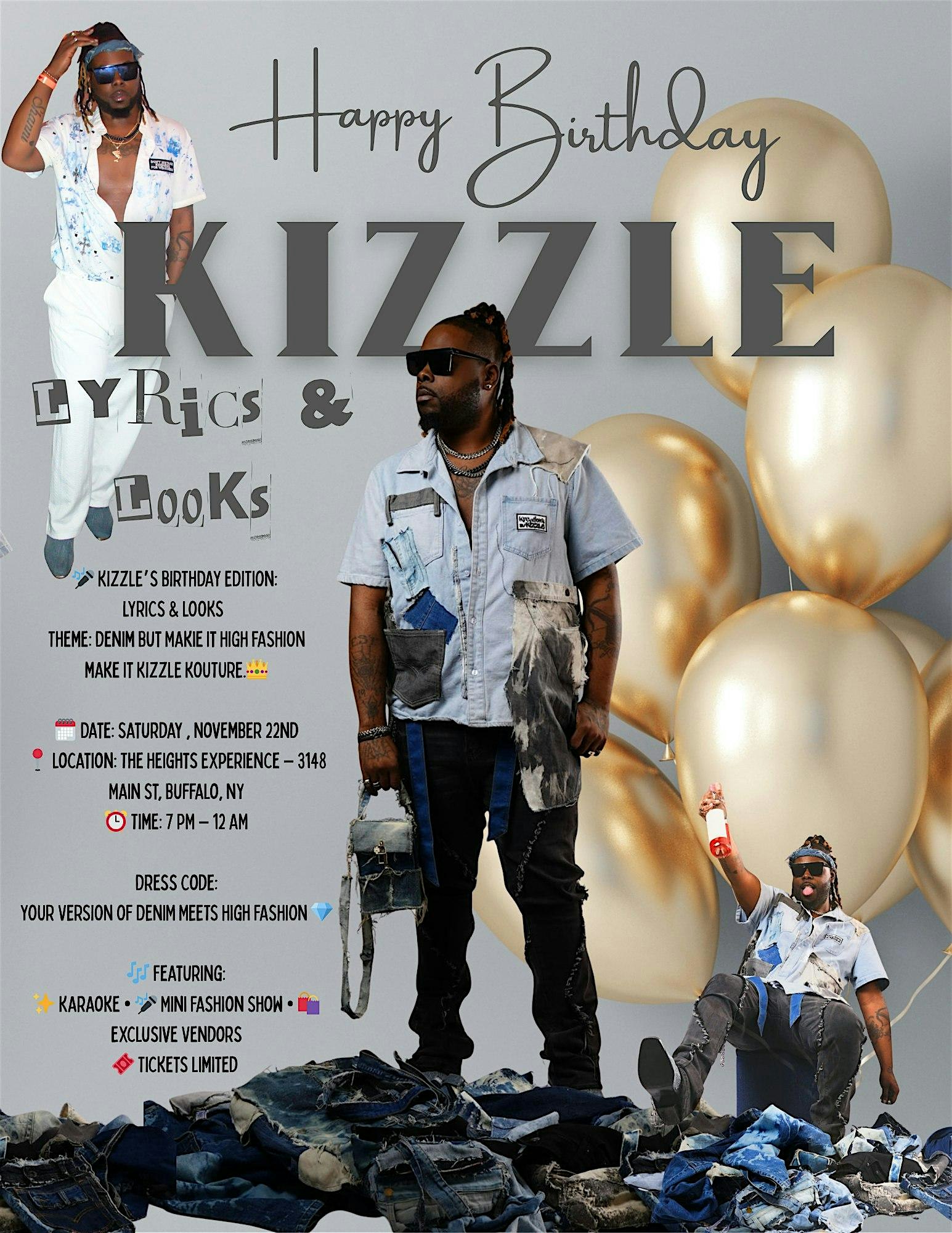 HAPPY BIRTHDAY KIZZLE! LYRICS & LOOKS BIRTHDAY EDITION at The Heights Experience – Buffalo, NY