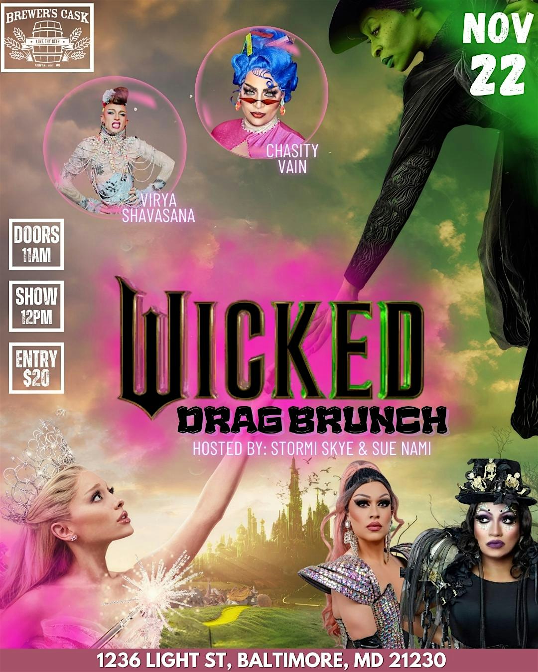 Brewer’s Cask: Wicked Drag Brunch at The Brewer’s Cask – Baltimore, MD