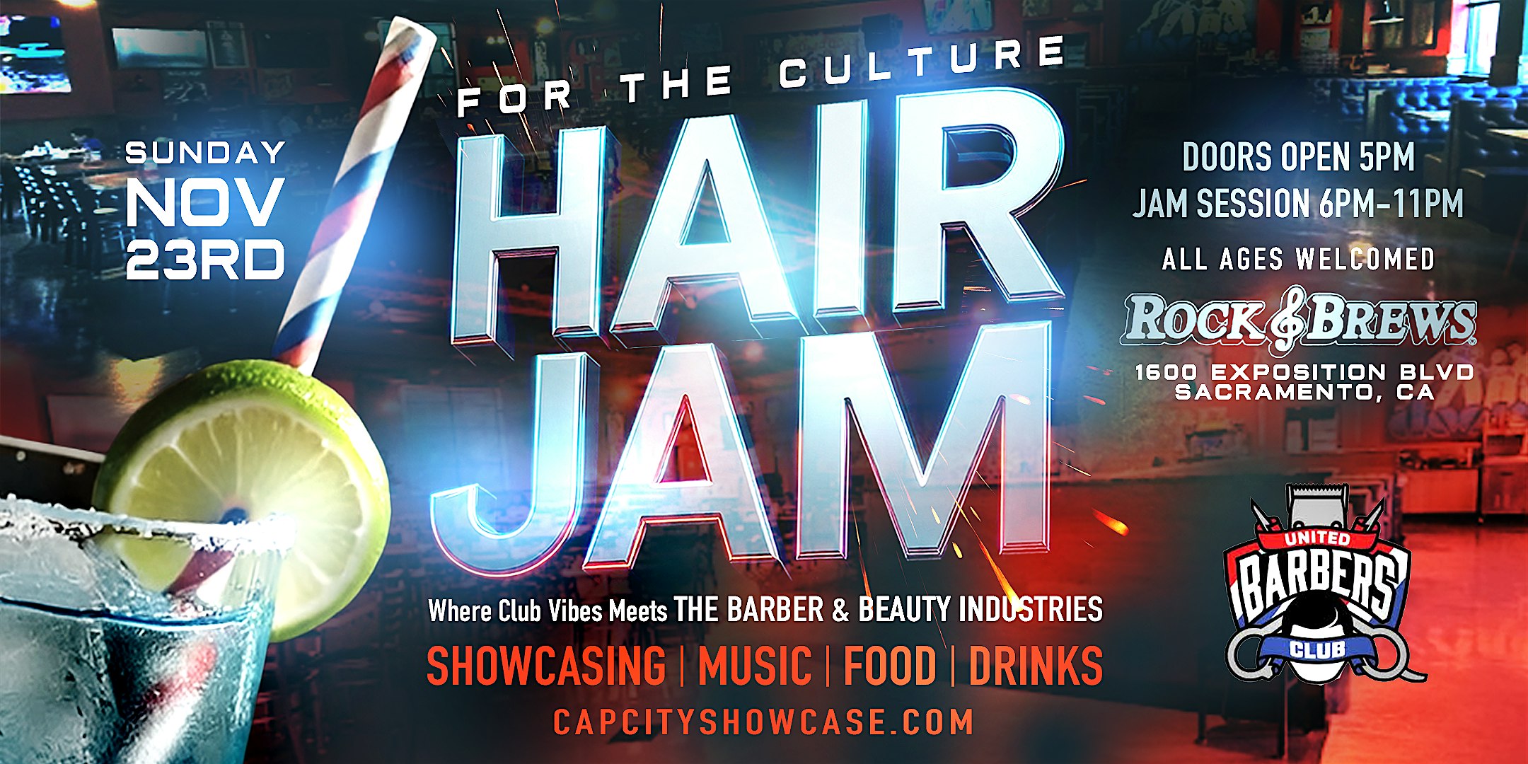 FOR THE CULTURE HAIR JAM at Rock & Brews – Sacramento, CA
