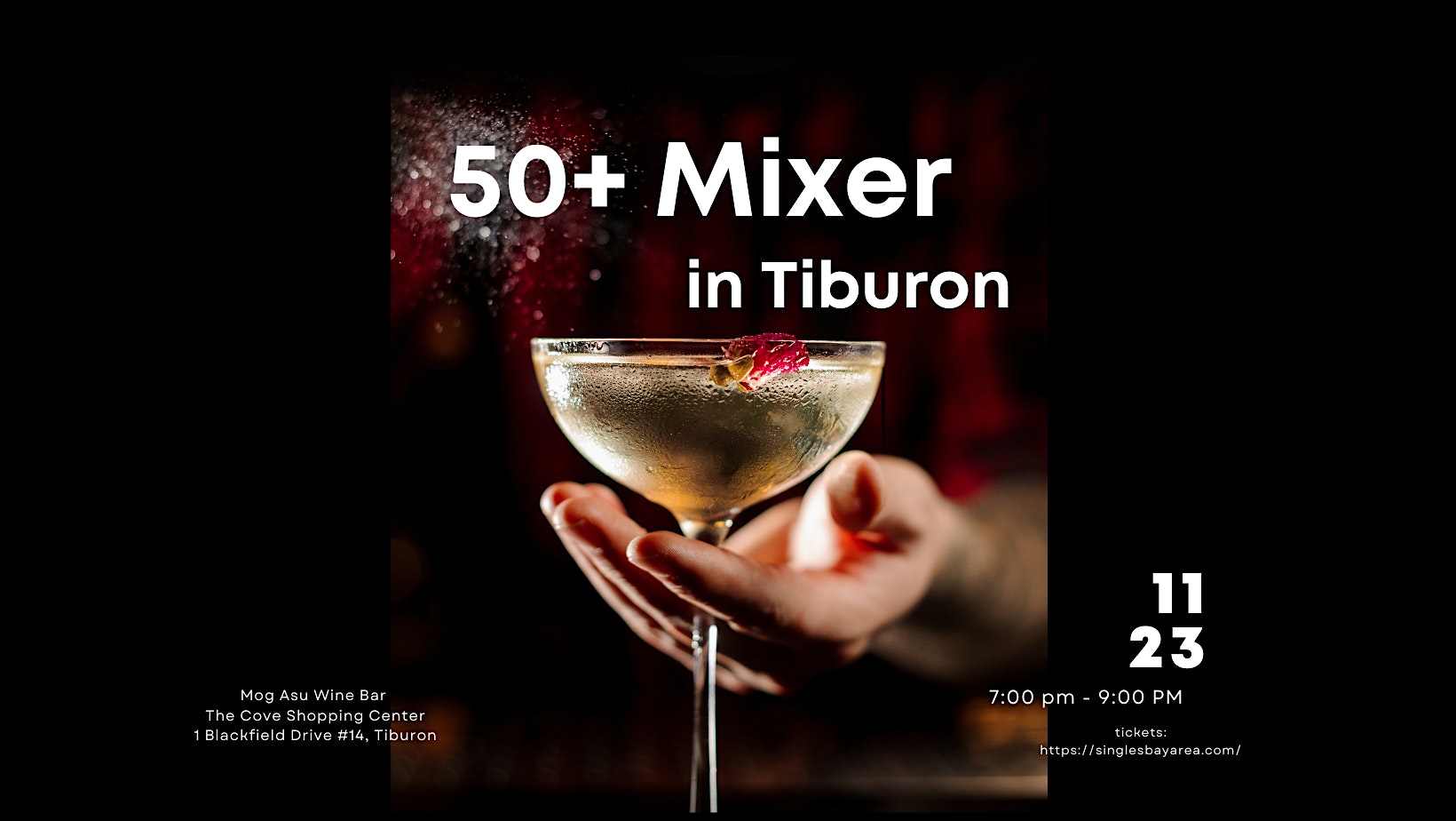 50+ Mixer in Tiburon at Mog Asu Wine Bar – Tiburon, CA