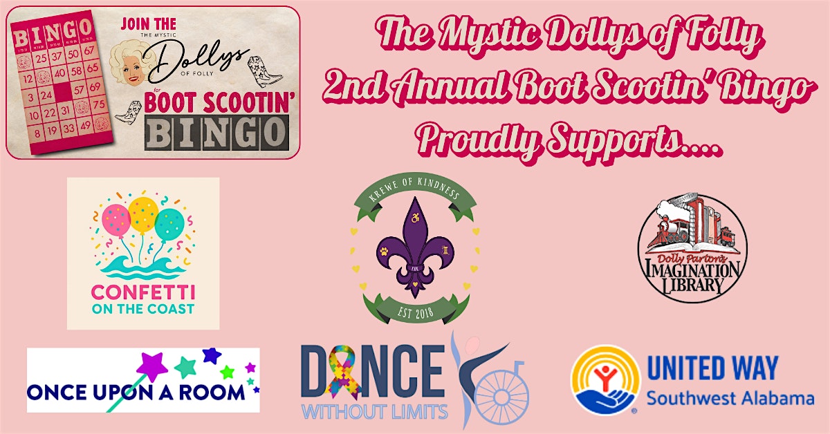 The Mystic Dollys of Folly: 2nd Annual Boot Scootin’ Bingo at The Merry Widow – Mobile, AL