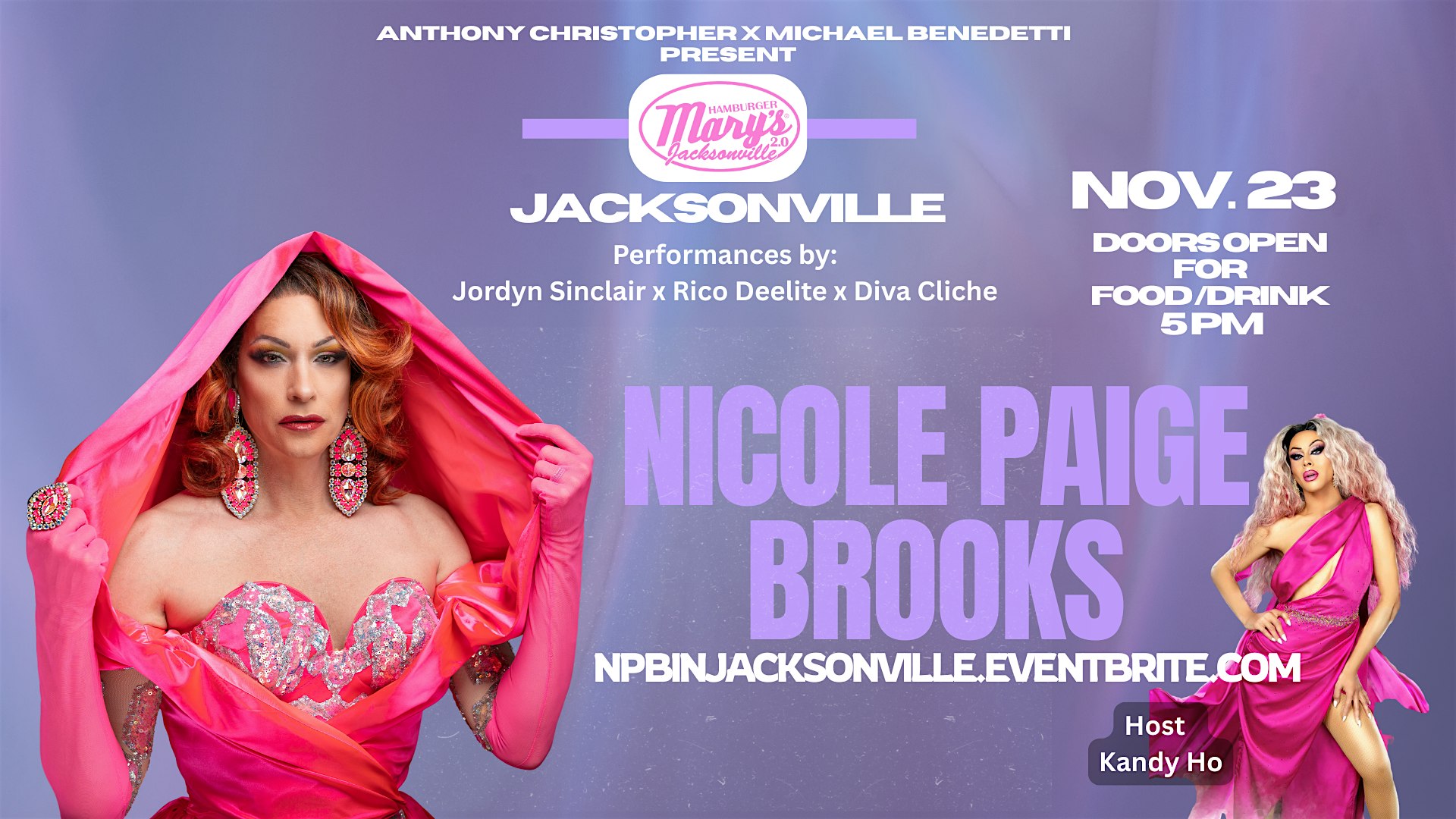 Nicole Paige Brooks at Hamburger Mary’s – Jacksonville at Hamburger Mary’s Jax 2.0 – Jacksonville, FL