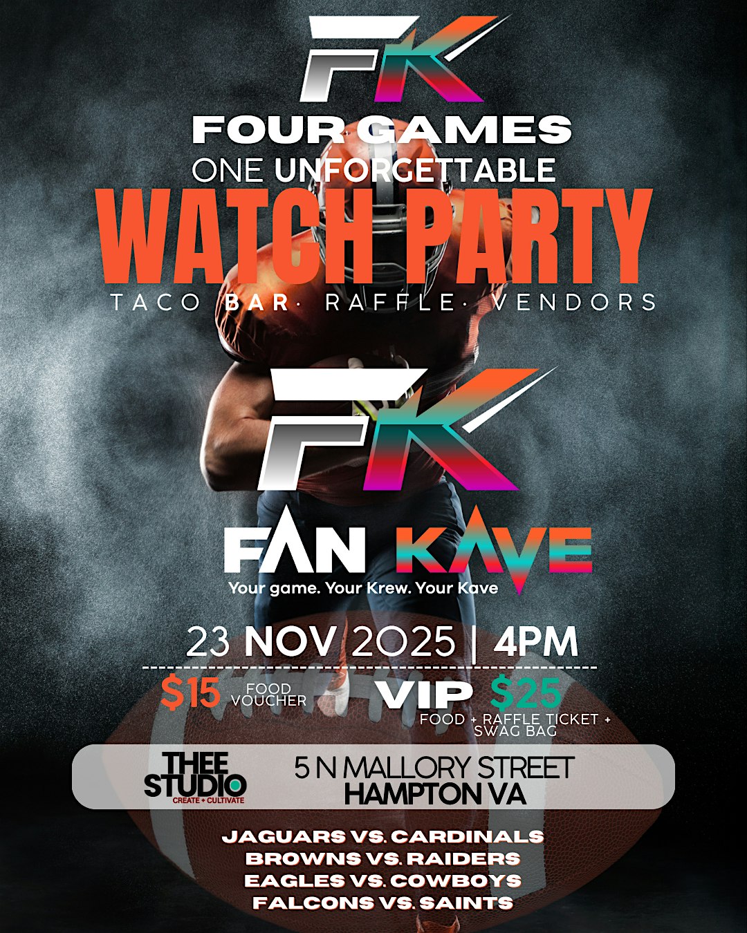 Fan Kave Watch Party #2 at 5 N Mallory St – Hampton, VA