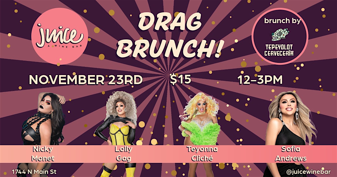 Drag Brunch at Juice Wine Bar at Juice Wine Bar – Jacksonville, FL