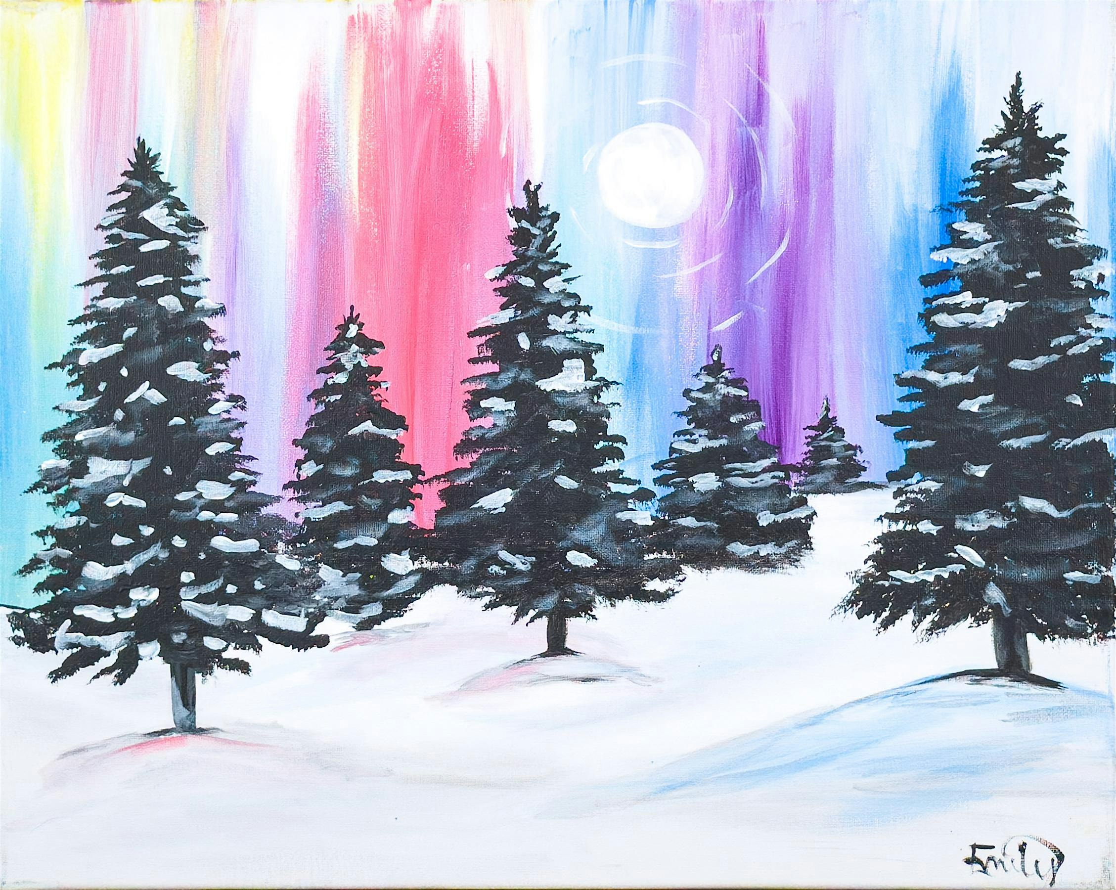 Toledo Paint and Sip Party – Colors of Winter at 5248 Monroe St – Toledo, OH