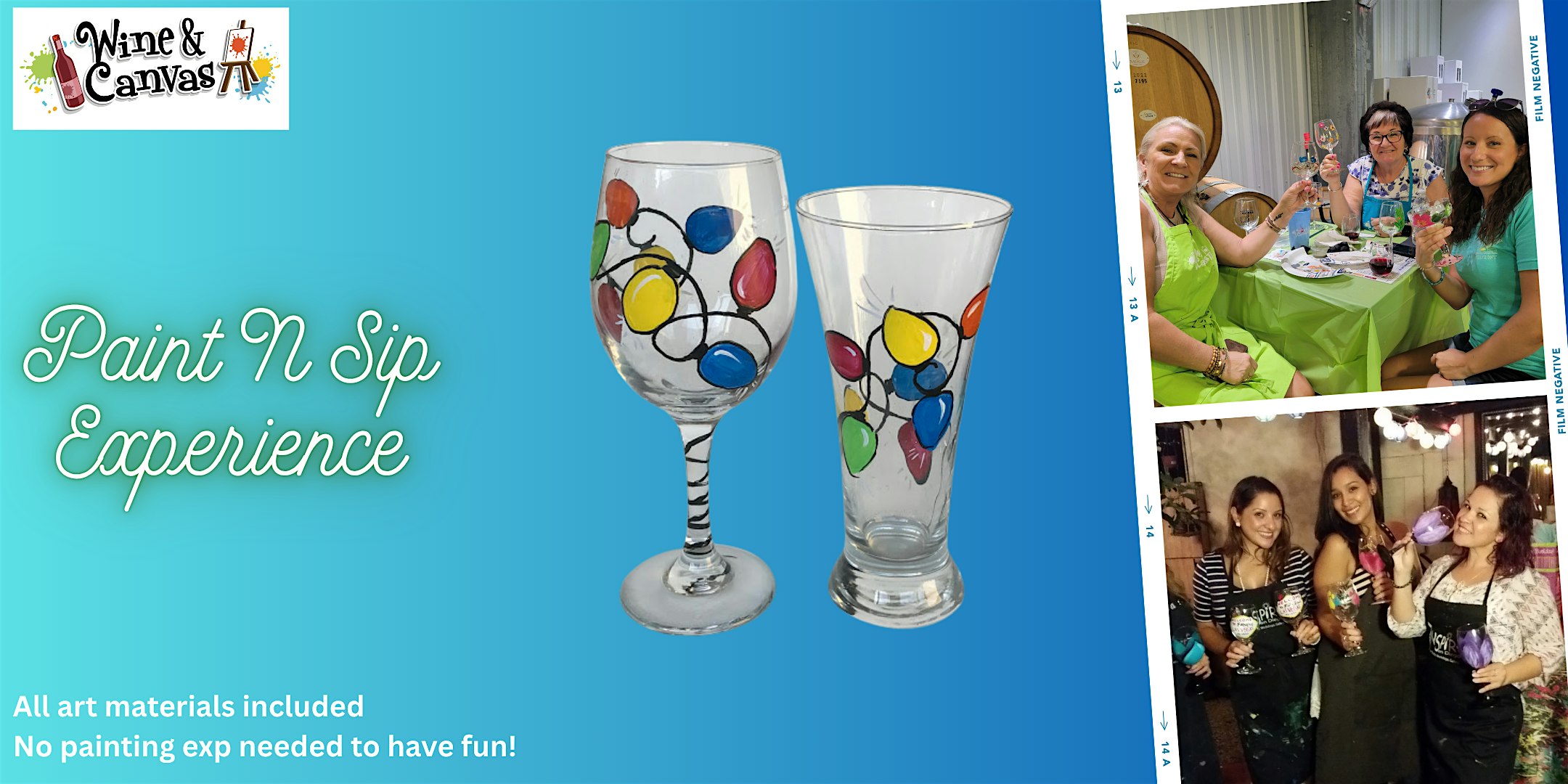 Estero Holiday Wine Glass Paint and Pour at RAD Corkscrew Winery – Estero, FL