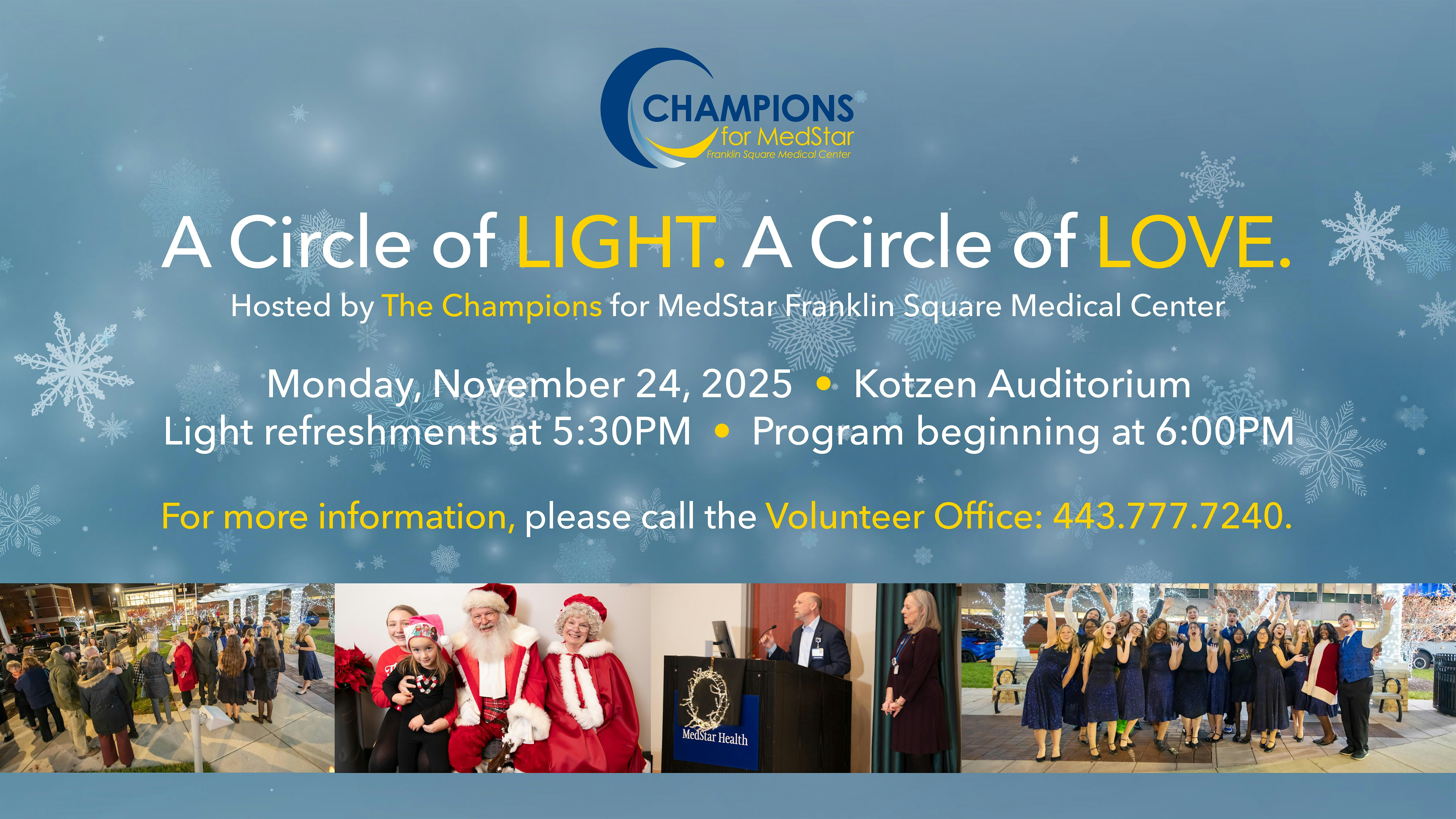 Circle of Lights, Circle of Love. at MedStar Franklin Square Medical Center – Baltimore, MD
