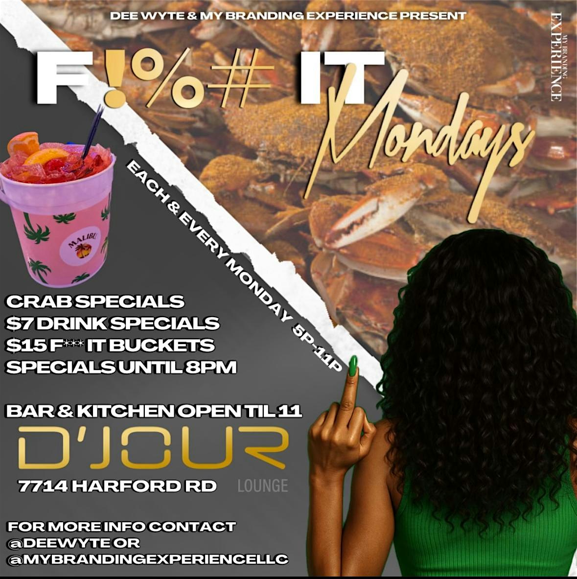 Crab Mondays at D’Jour Lounge – Parkville, MD