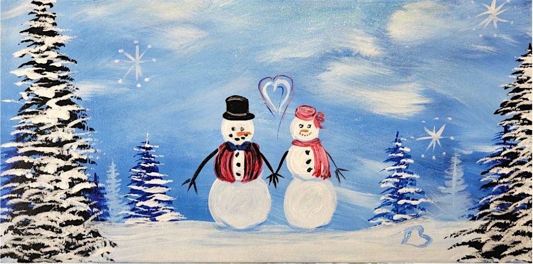 Snowman Love Monday Nov. 24th 6:30pm $35 at Sipping N’ Painting Hampden – Denver, CO