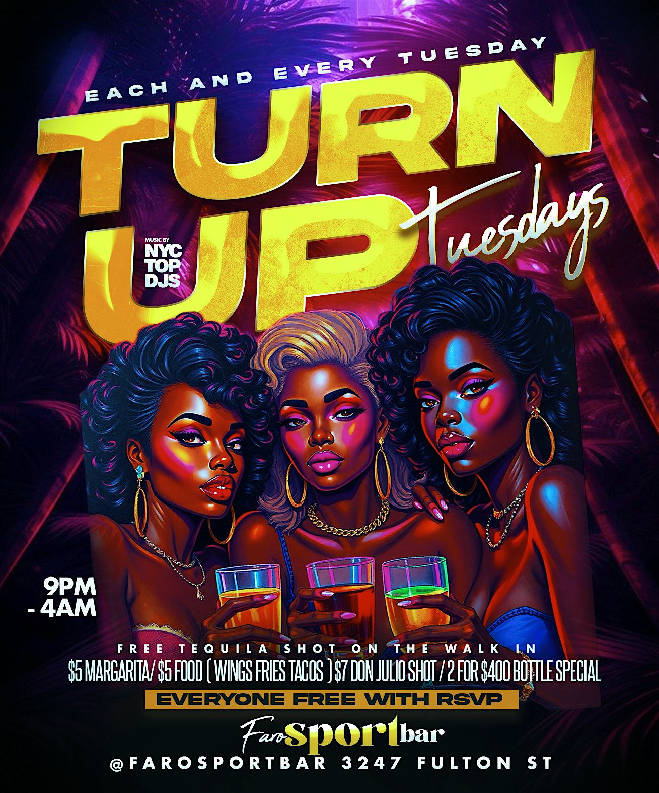 Turn up Tuesdays at 3247 Fulton St – Brooklyn, NY