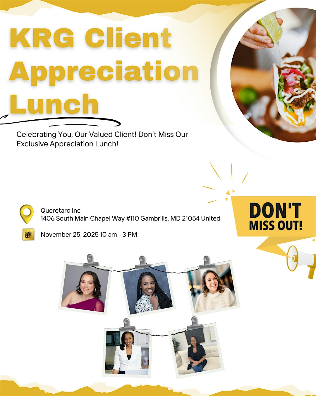2025 KRG Holiday Client Appreciation & Pie Giveaway! at 1406 S Main Chapel Way – Gambrills, MD