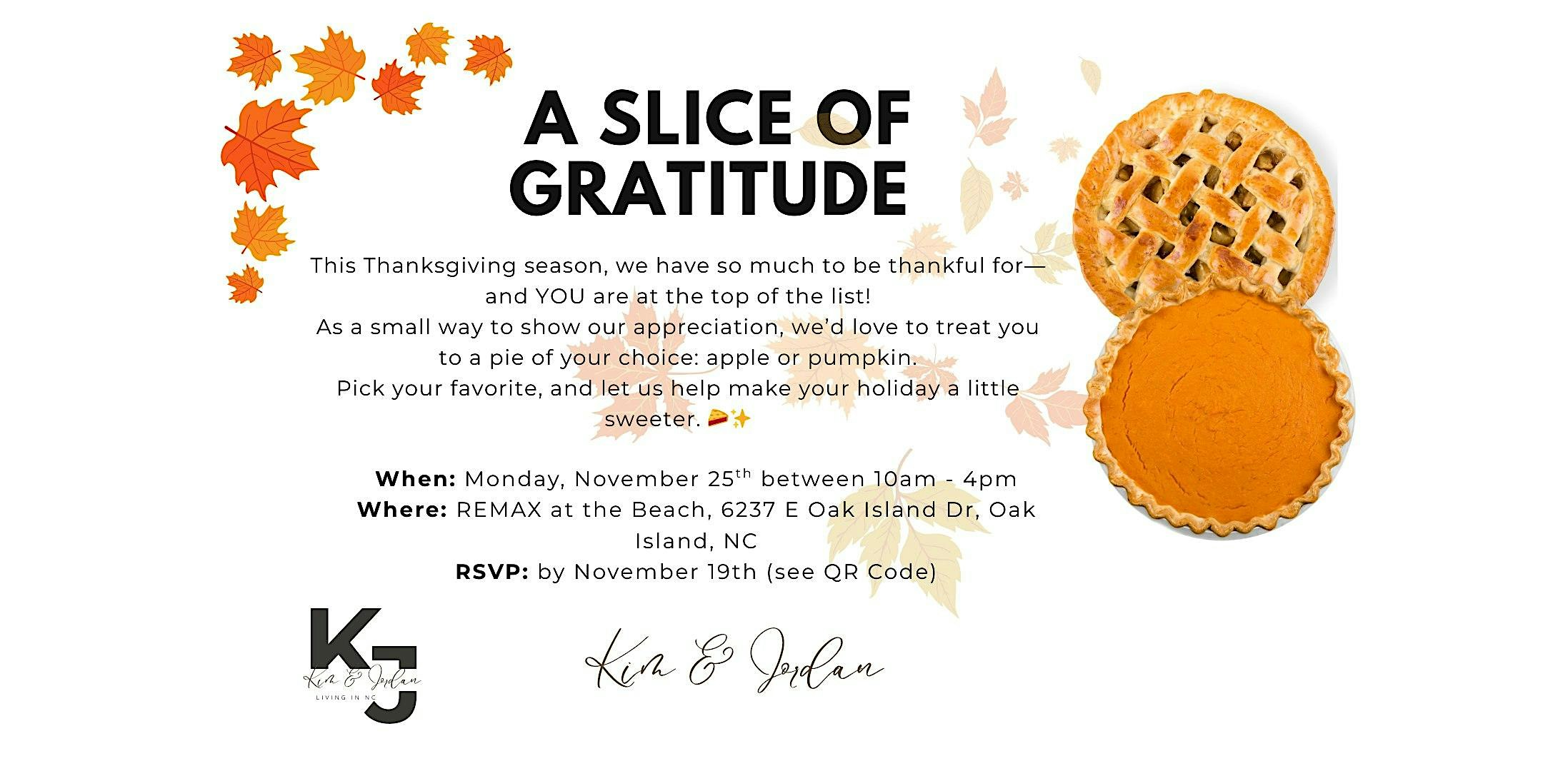 Pie It Forward: Our Thanks to You at RE/MAX At the Beach – Oak Island, NC