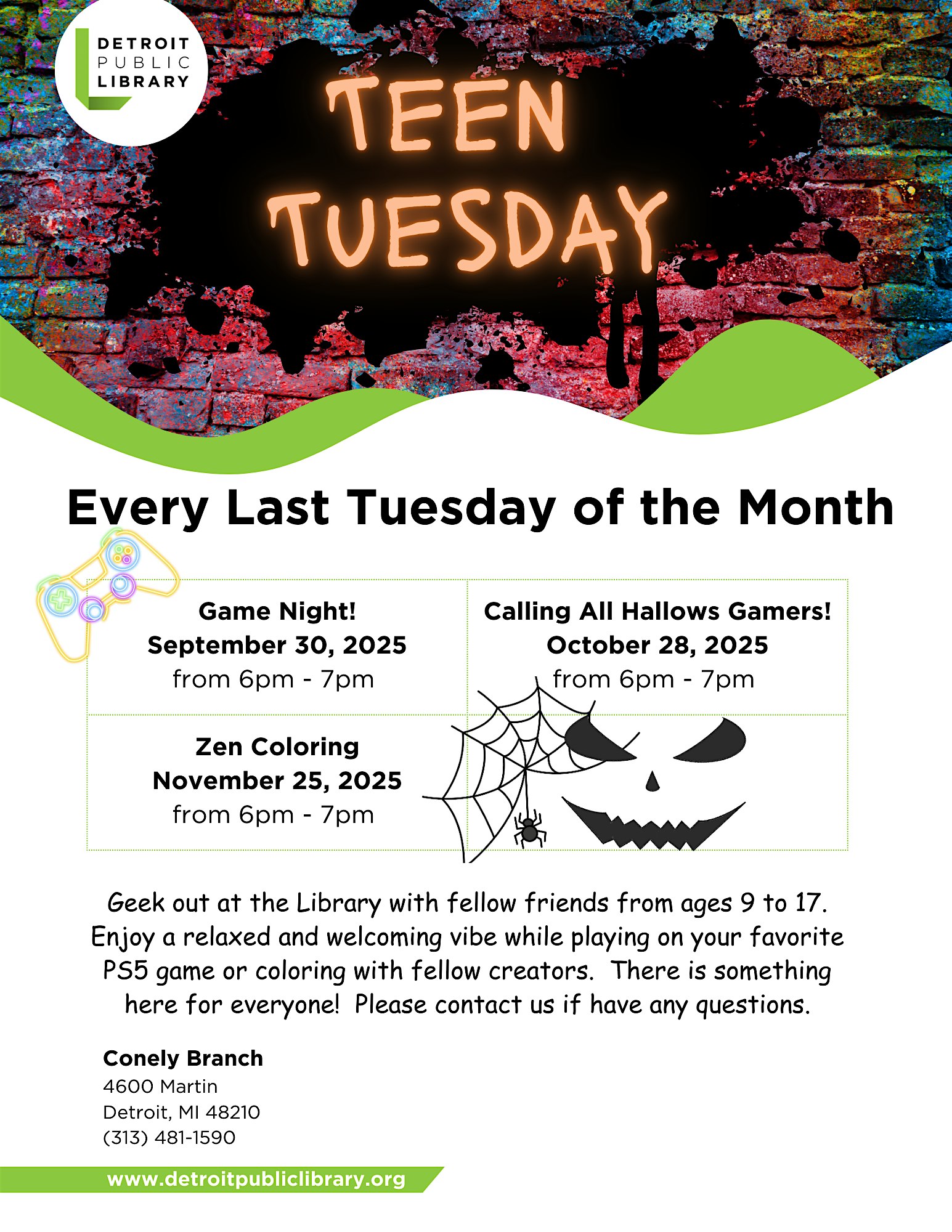 Zen Coloring at Conely | Detroit Public Library – Detroit, MI