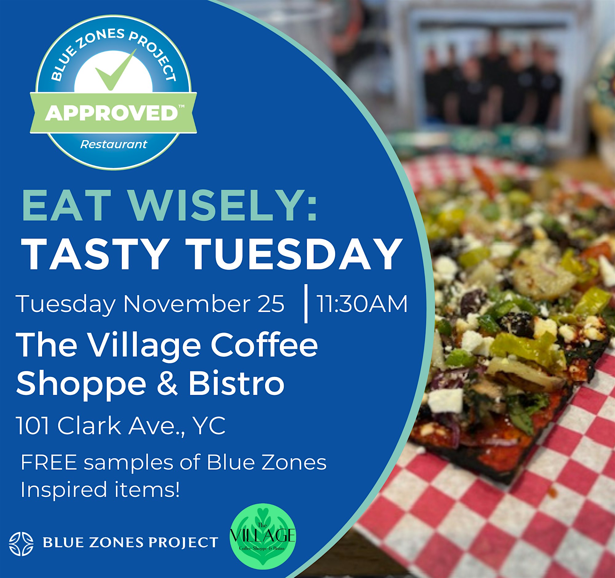 Tasty Tuesday at the The Village Coffee Shop with BZPYS! at The Village Coffee Shoppe Bistro – Yuba City, CA