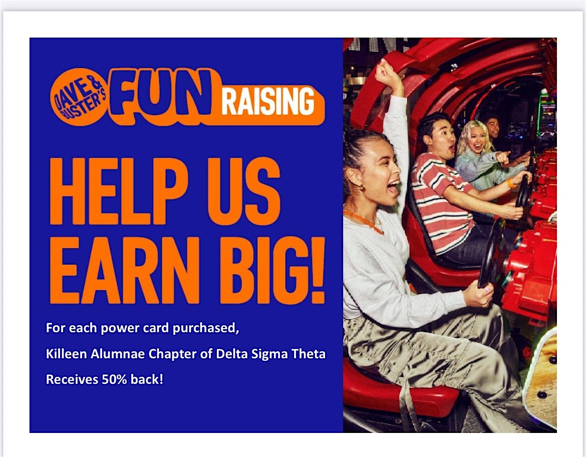 Make FUNdraising FUN!! KAC-DST with D&B (Dave & Busters) at Dave & Buster’s Killeen – Killeen, TX