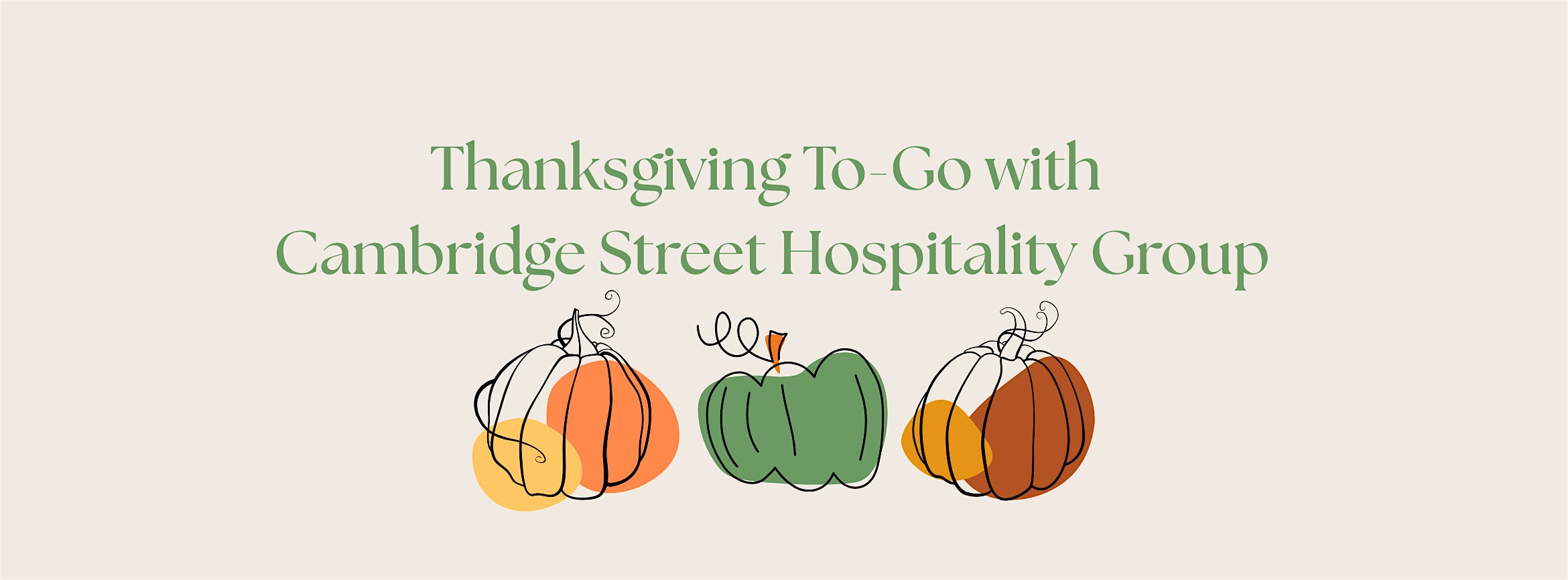 CSHG Thanksgiving 2025 To-Go at First Street Market – Cambridge, MA