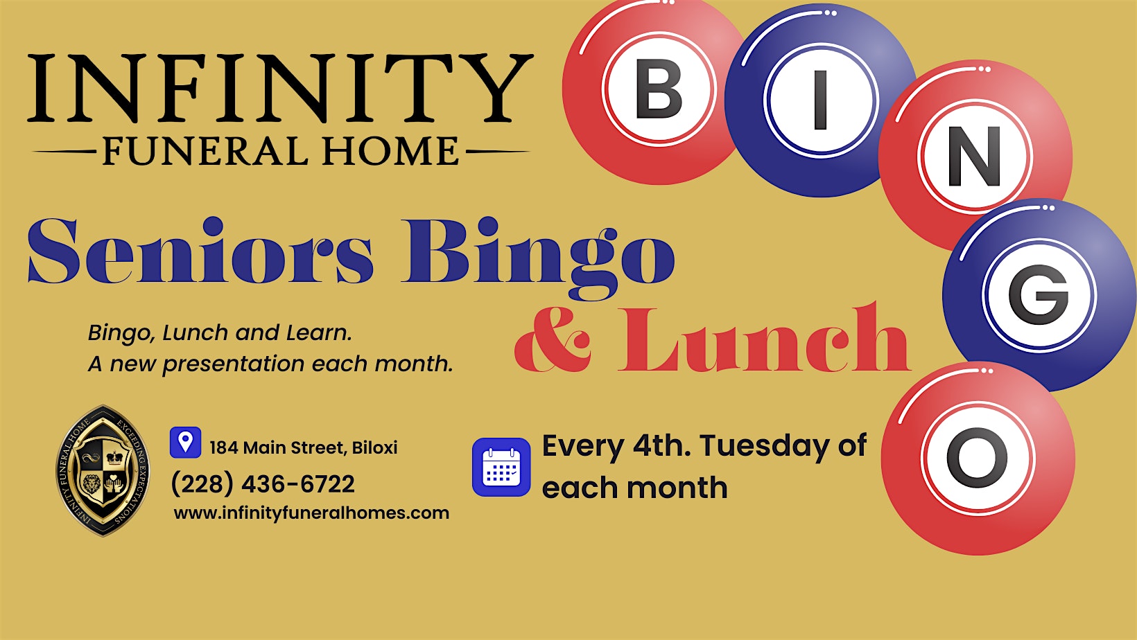 4th. Tuesday Bingo at 184 Main St – Biloxi, MS