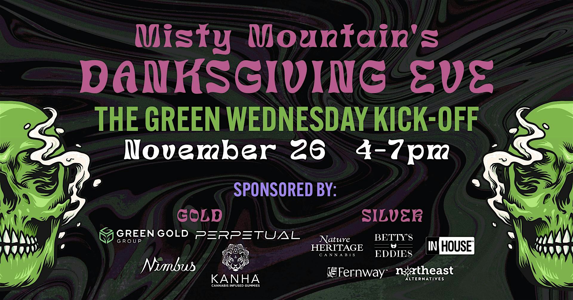 Misty Mountain’s Danksgiving Eve Event at Misty Mountain Shop – Cannabis Dispensary – Malden, MA