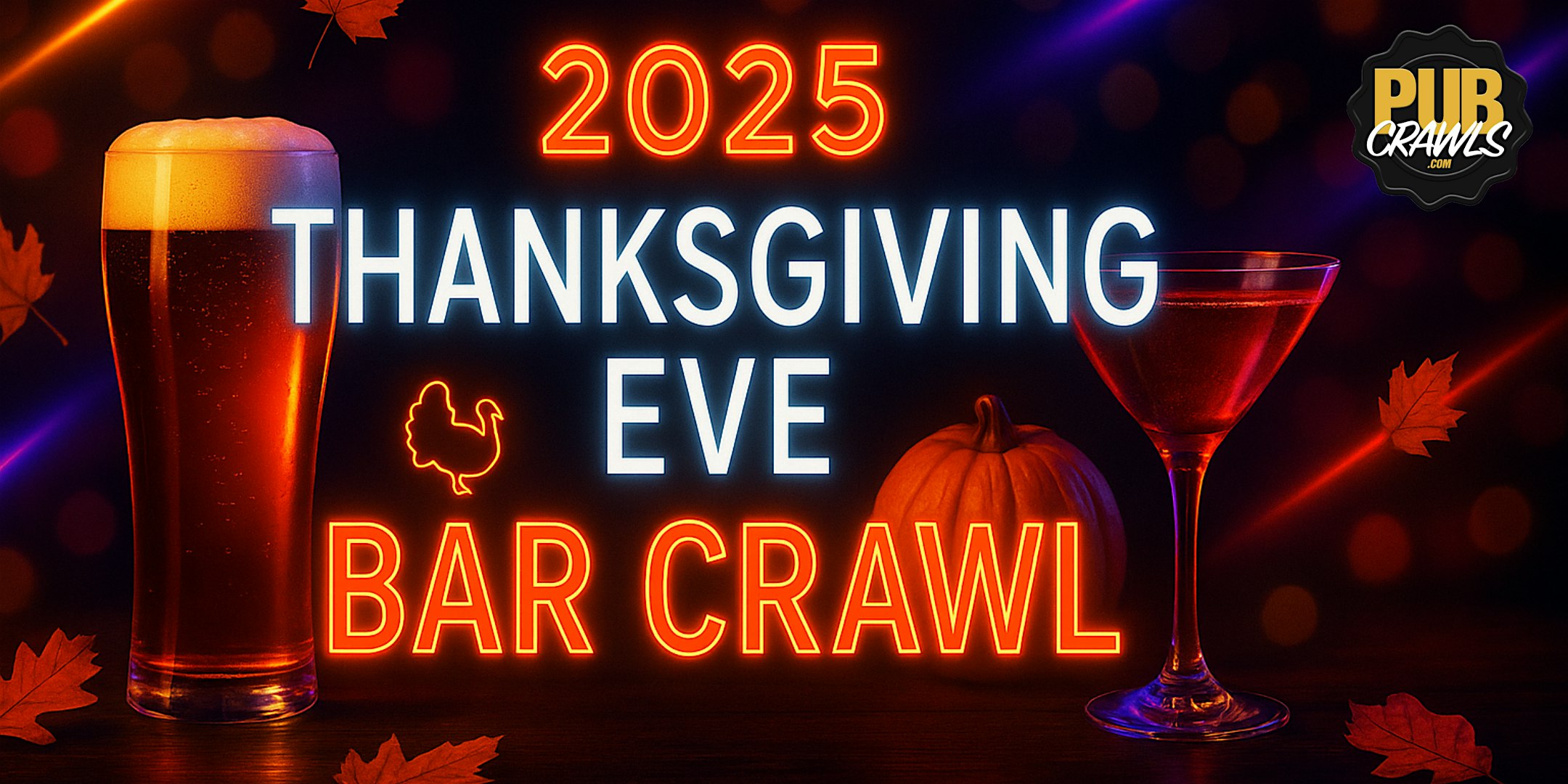 2025 Omaha Thanksgiving Eve Bar Crawl at Billy Frogg’s Grill & Bar – Omaha, NE