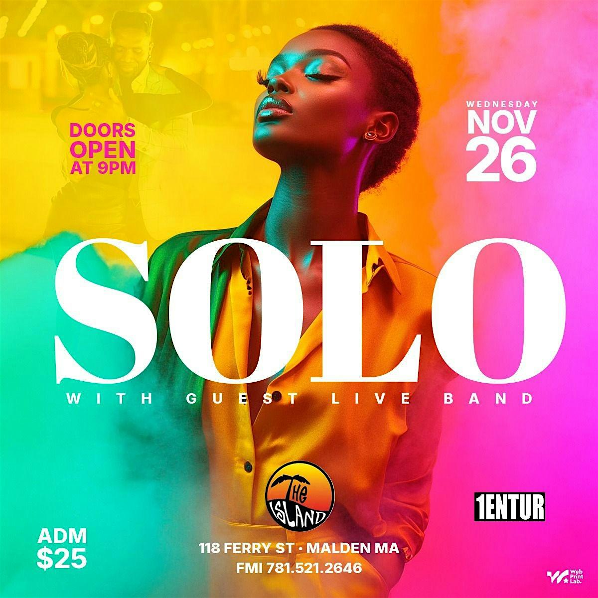 SOLO Party at The Island Caribbean Cuisine and Drinks – Malden, MA