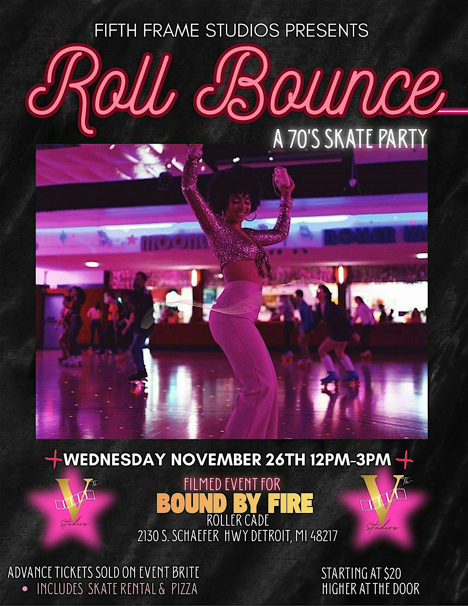 Roll Bounce A 70’S Skate Party at ROLLER CADE – Detroit, MI