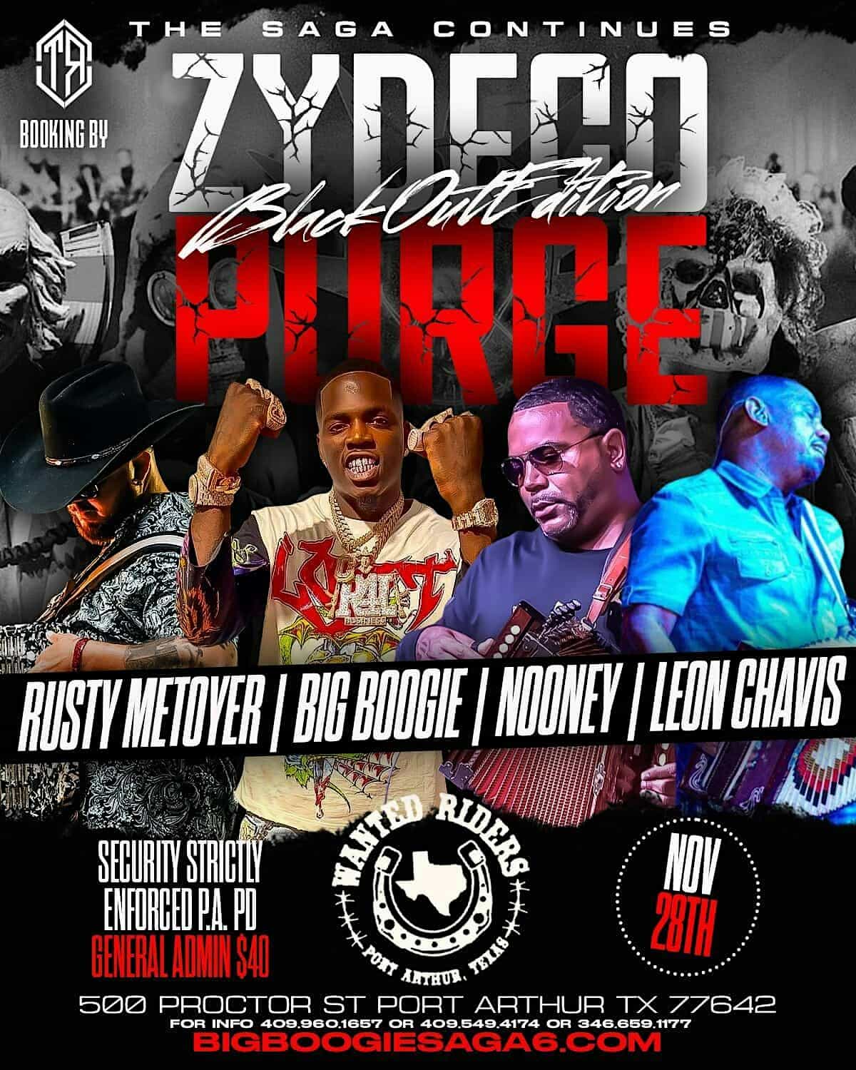 The Saga Continues VI BLACKOUT at 500 Procter St – Port Arthur, TX