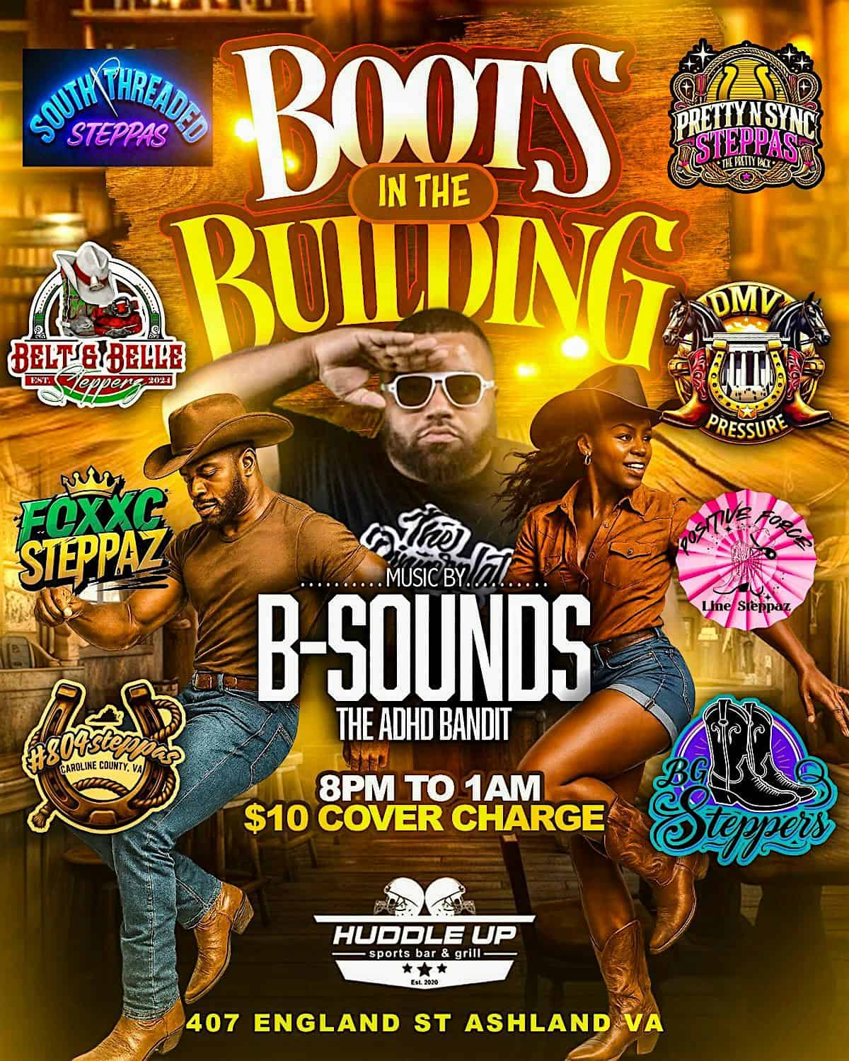 Boots in the building at 407 England St – Ashland, VA