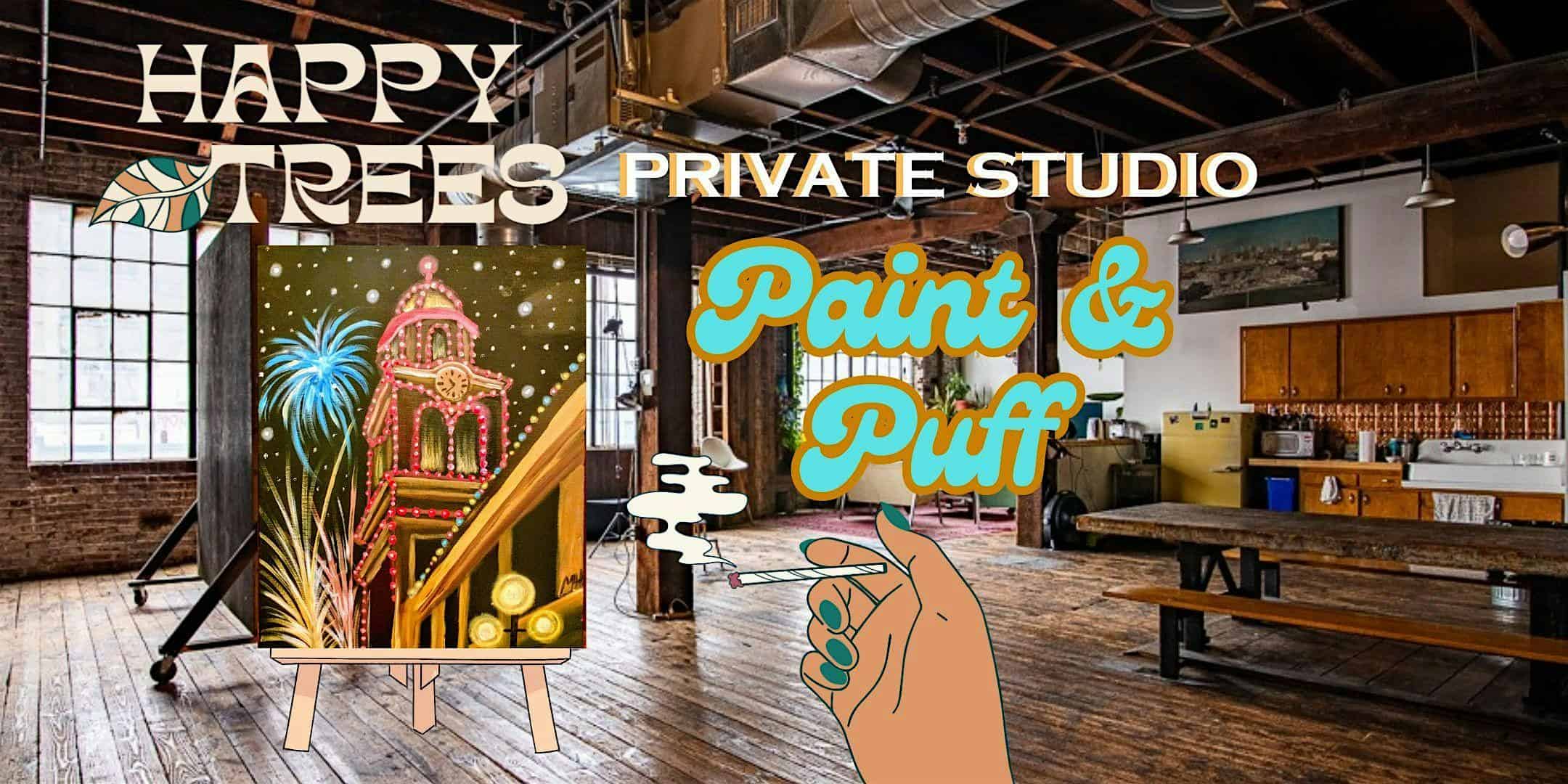 420 Friendly Art Class- 21 and over at Happy Trees Painting – Kansas City, MO