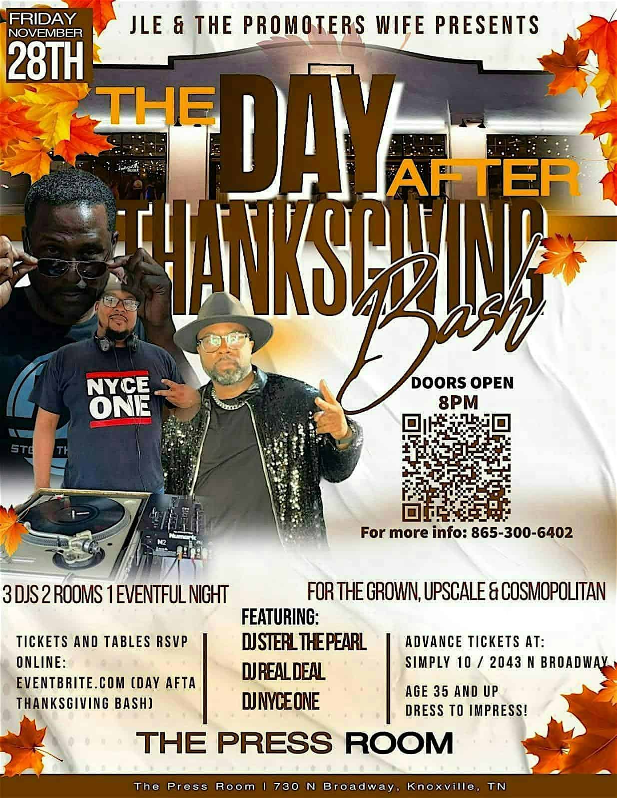 Day Afta Thanksgiving Bash at The Press Room – Knoxville, TN