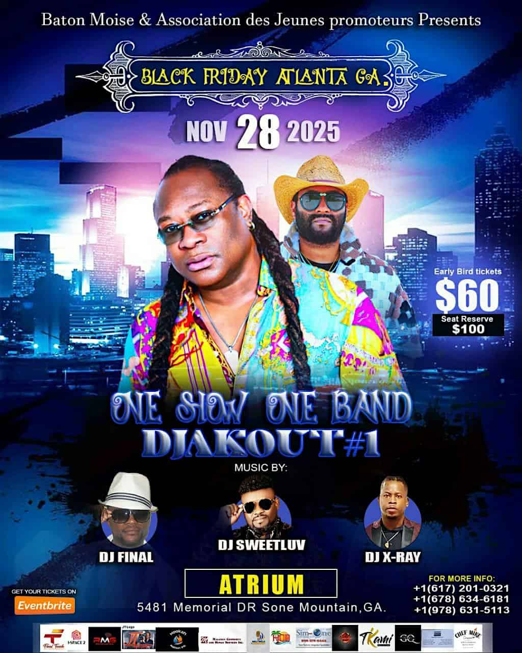 Black Friday Atlanta | DJakout #1 – One Show – One Band at The Atrium – Stone Mountain, GA