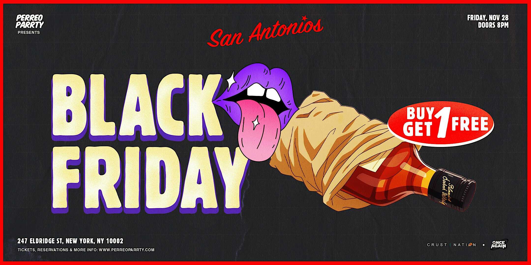 Black Friday Party on Houston – Post-Thanksgiving @ Lower East Side NYC at San Antonios – New York, NY