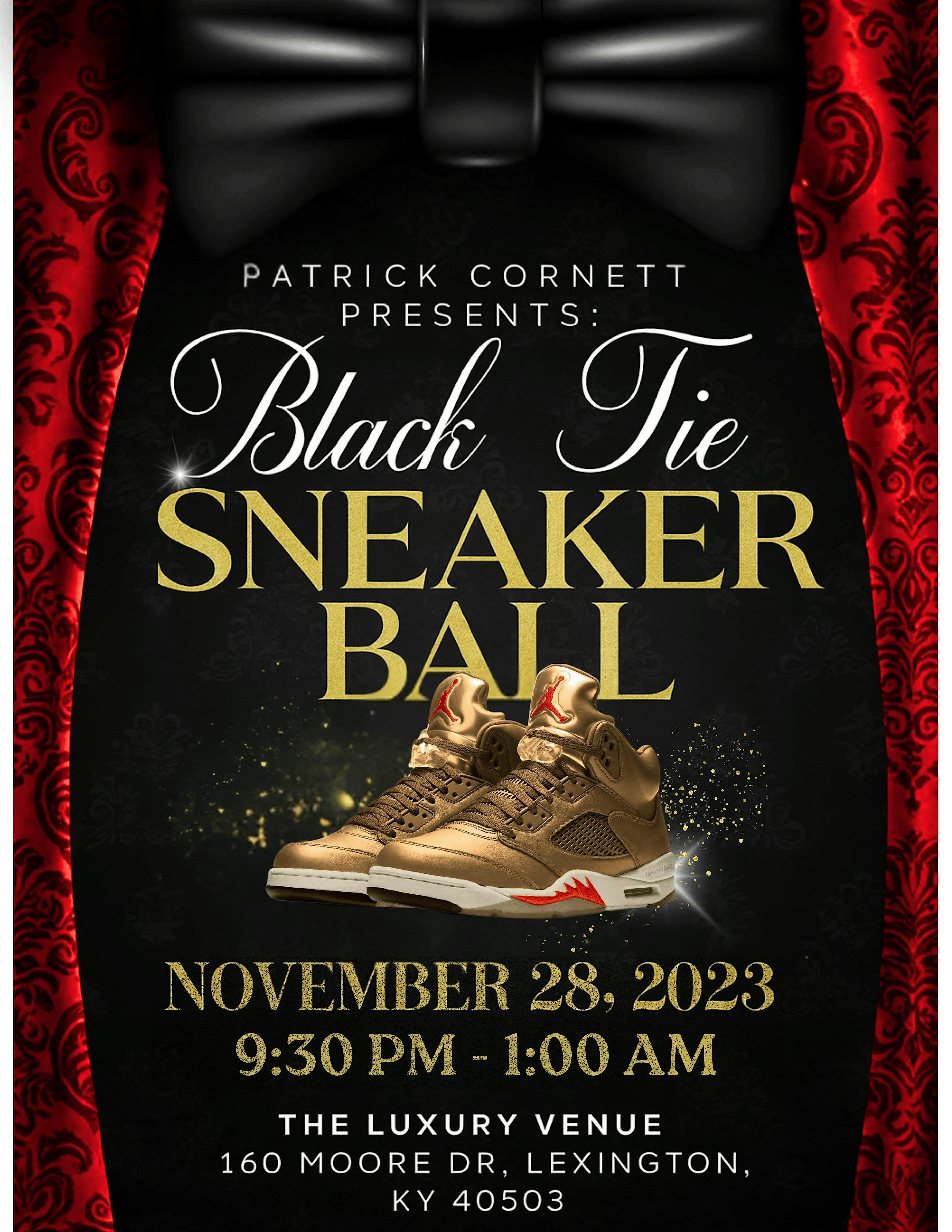 Patrick Cornett Presents: Black Tie & Sneaker Ball at 160 Moore Dr – Lexington, KY